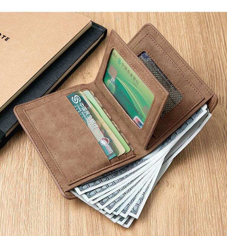 Premium Minimalist Wallet for Men, Short Style, Niche Design, 2025 New Model, Multiple Slots, Men's Coin Purse, Card Holder, Trendy