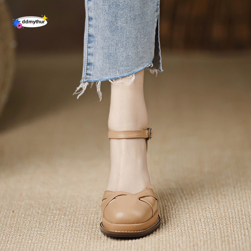 Niche Luxury Fashion Sandals for Women 2025 Summer Handmade Women's Shoes Outdoor Thick Sole Waterproof Platform High Heels ddmythur