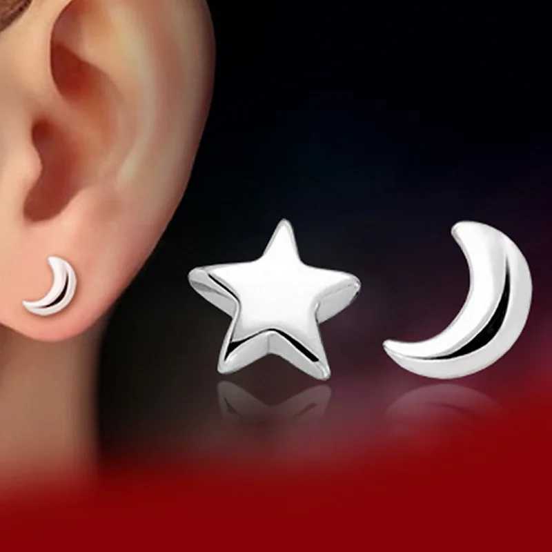 Silver 925 Earrings For Women Hoop Earring Ear Studs Black Red Agate Earring Double Ball 925 sterling silver Pearl stud earrings XJ250623