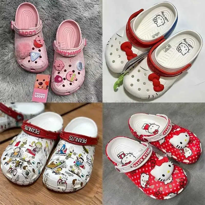 DISNEYNew Croc S Anime-Inspired Slip-Ons Cute Ruby Classic Croc-Style Kids Outdoor Casual Beach Sandals Flip-Flops Christmas Gifts W250623