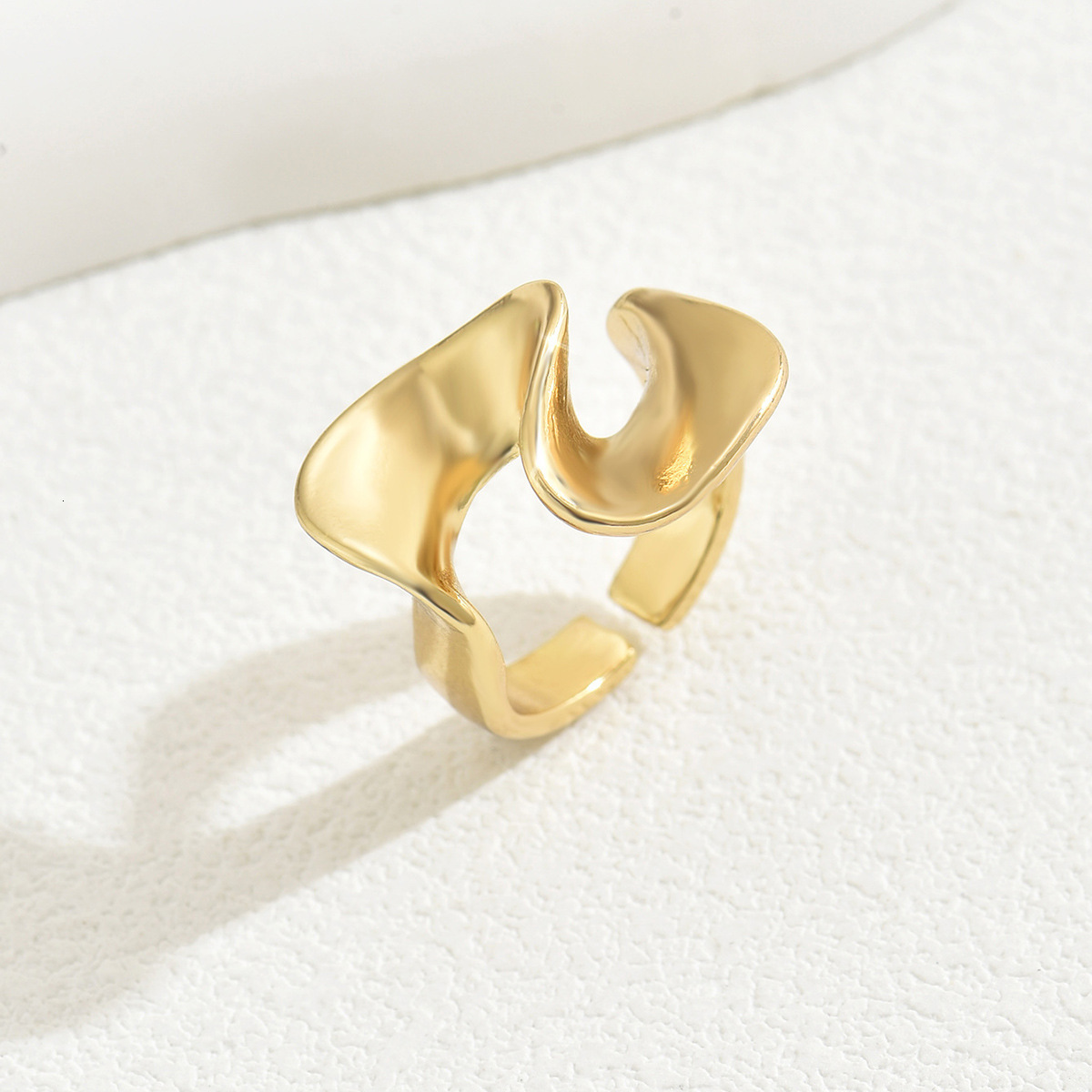 Style Simple Sweet Food Finger Electroplated Adjustable Design Ring