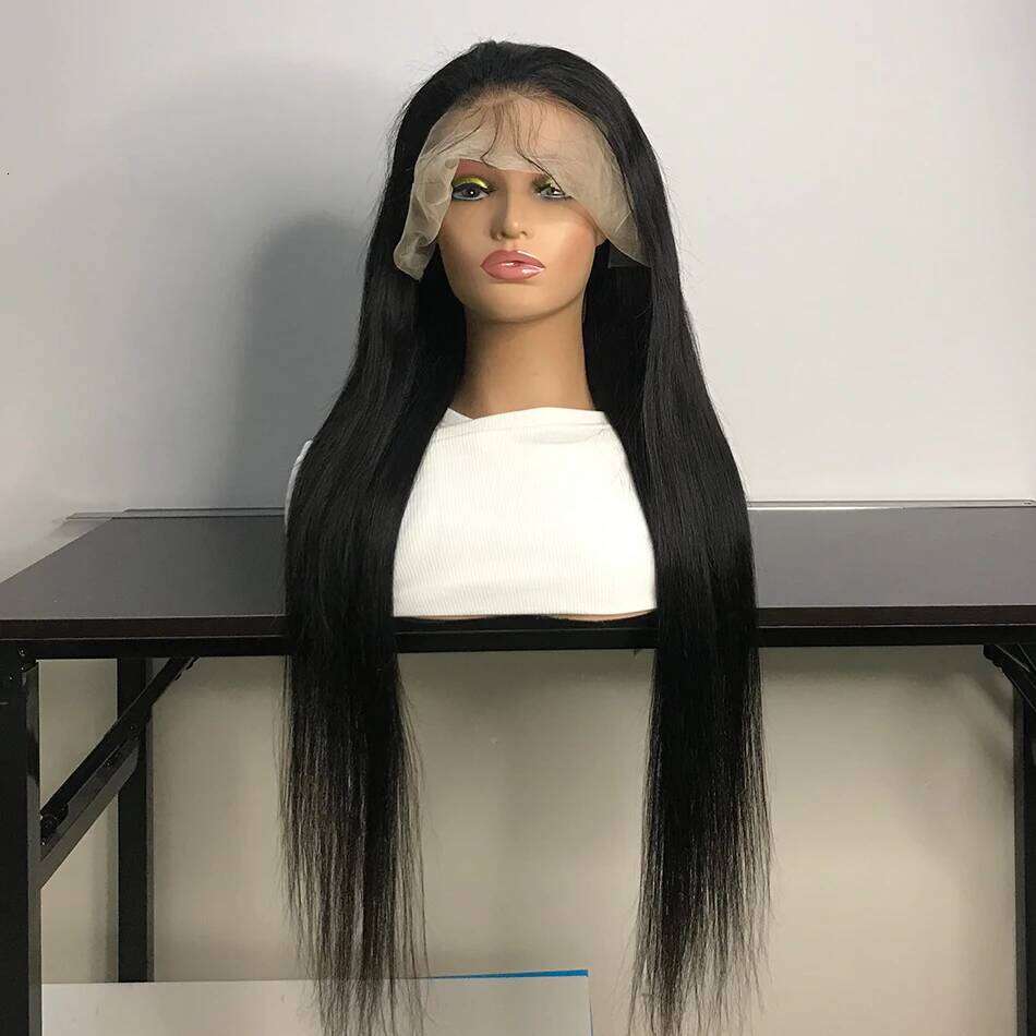 MEODI HAIR 300 Density Bone Straight 13x6 Hd Frontal Wig 30 40 Inch 13x4 Lace Front Human Hair Wigs For Women Pre Plucked
