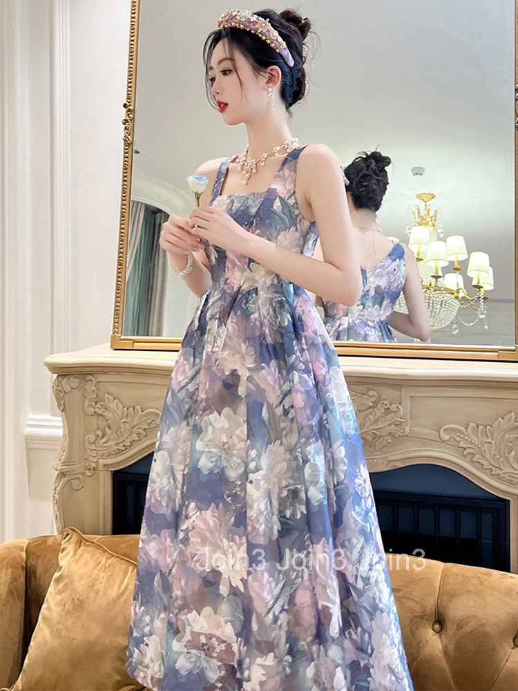 New Summer Elegant Women Evening Dress Mujer Chic Floral Sexy Tank Slim Midi Party Prom Beach Birthday Robe Femme Vestido Fiesta