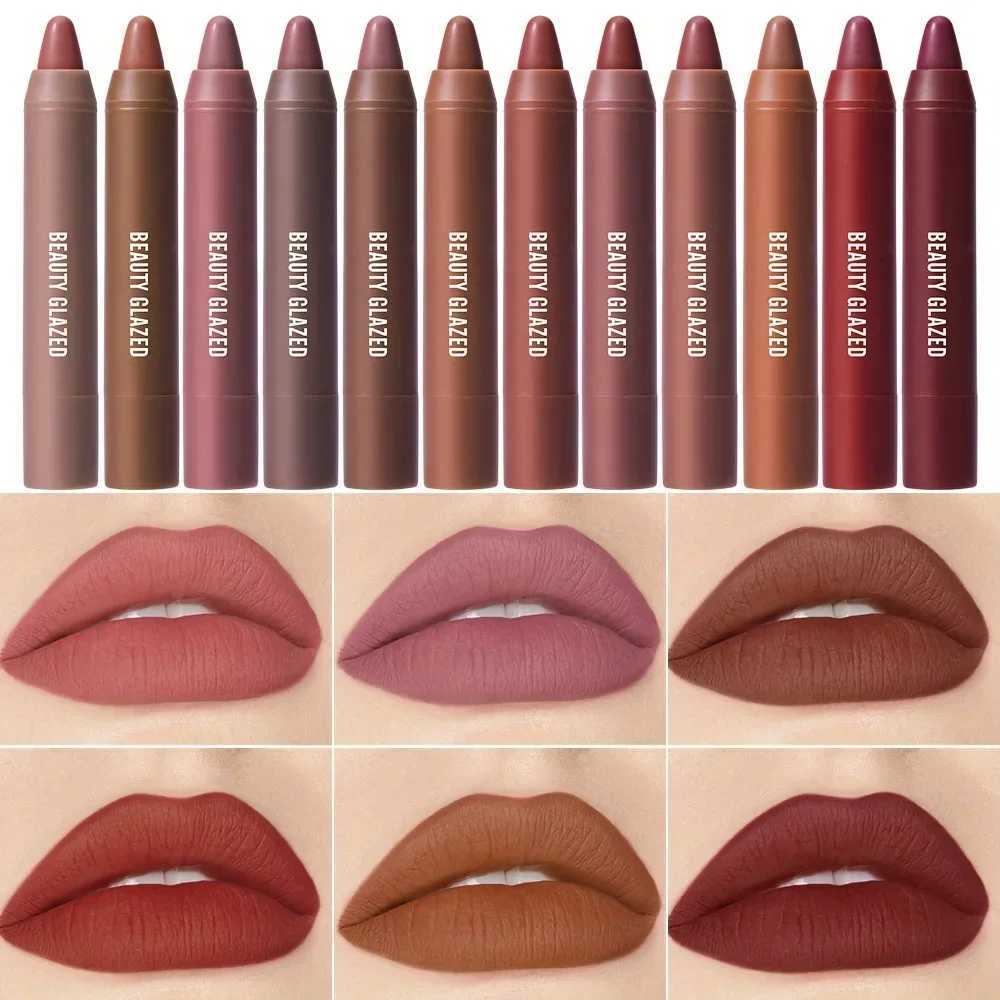 BEAUTY GLAZED 12 Colors Long-Lasting Waterproof Non-Stick Matte Lipstick Pen XJ250623