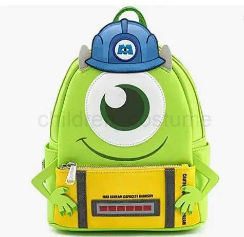 DISNEYMonsters University Oozma Kappa Club Monsters Inc Mike Wazowski Boo Sully Scare Games Mini Leather Backpack W250623