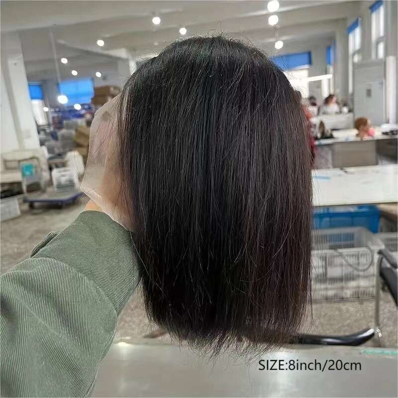 Women's wig Black Short Straight Bob Wig Synthetic Hair
