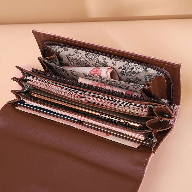 New Women's Long Fashion Clutch Multi-Card Slot Phone Bag Korean Style Coin Purse Women Wallet