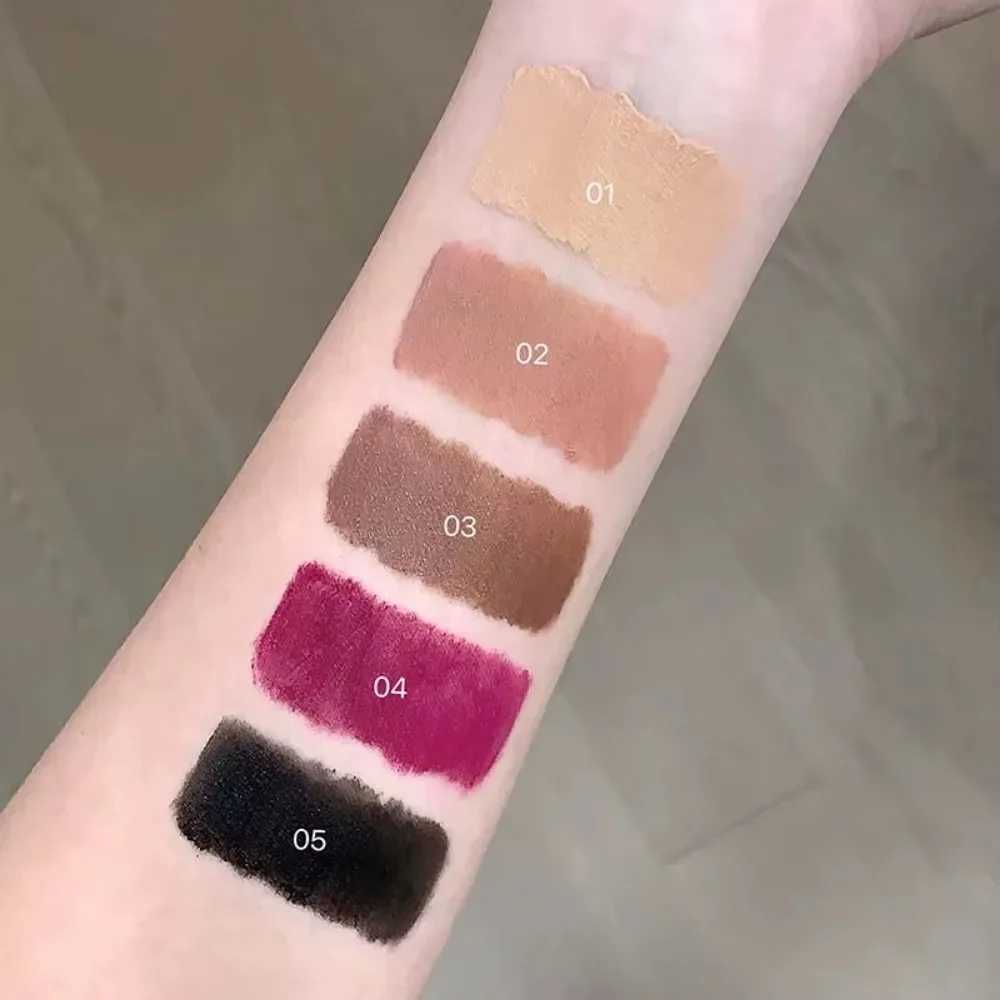 Punk Black Gothic Lip Gloss Matte Dark Brown Lipstick Nude Lip Tint Waterproof Velvet Liquid Lipstick Lip Satin Korean Cosmetics XJ250623