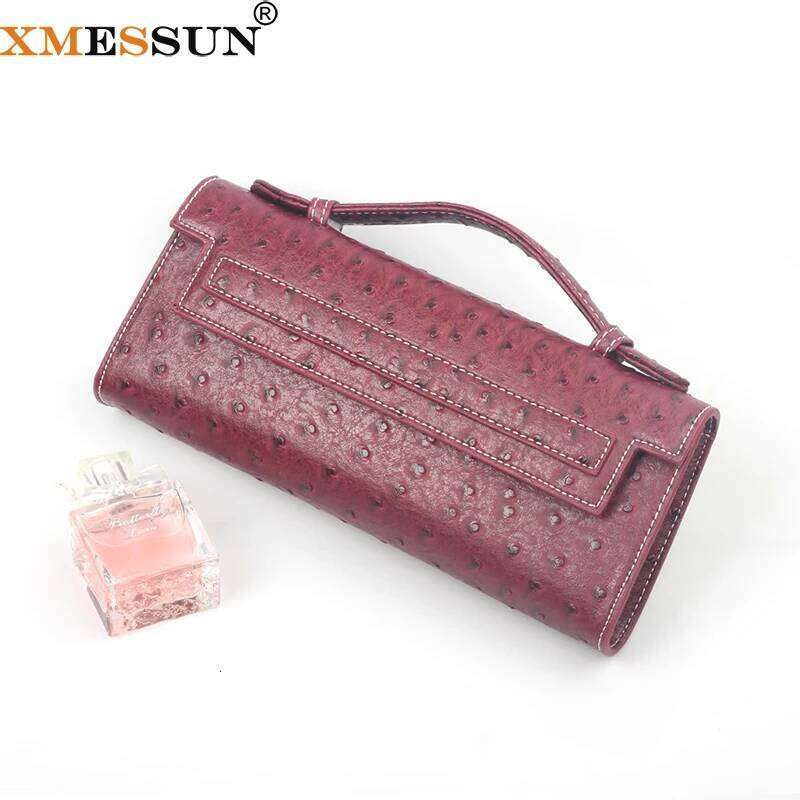 Customized Women Purses Ostrich Pattern Handbags New Tote Evening Clutch Bag Crossbody Bags
