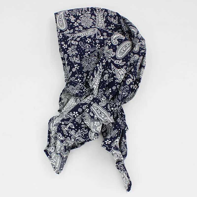 ALTOBEFUN Lady Rural Caps Classical Girl Bandanas Women Hip-hop Stretchy Turban Cap Female Headwear Chemo Hat Polyester BD010 M250623