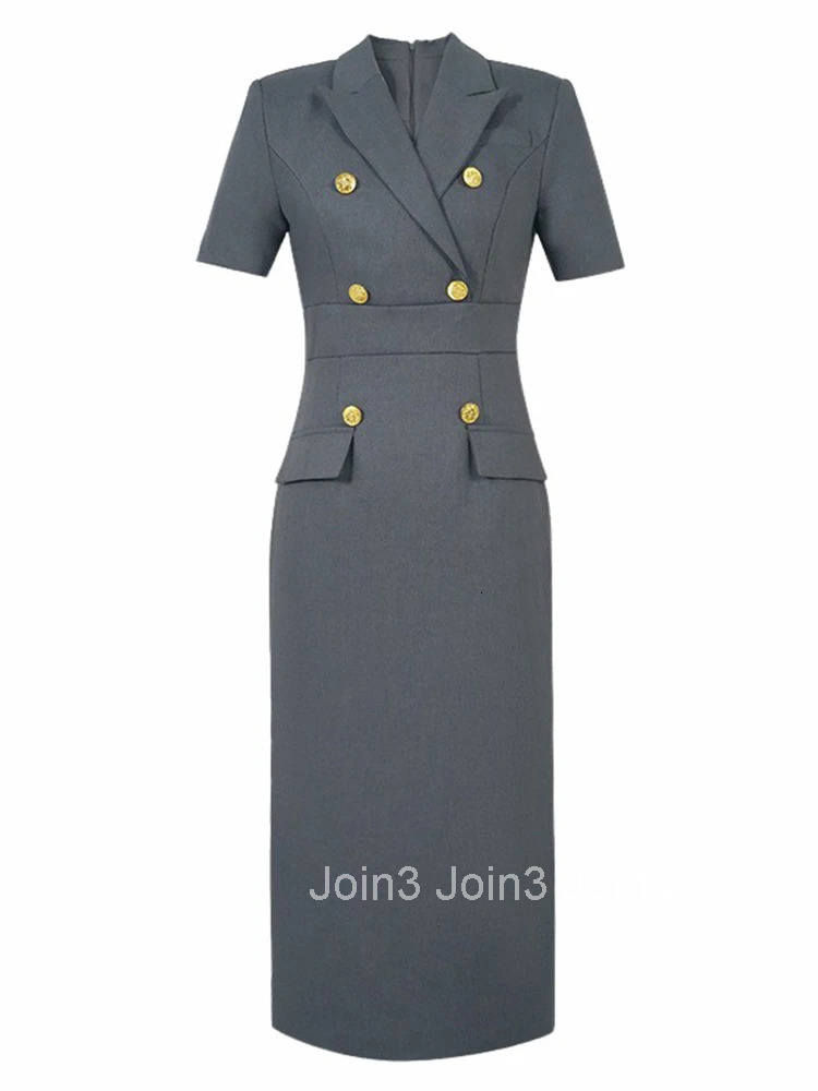 Summer Fashion Classic Work Style Formal Occasion Pencil Dress Women Clothing Elegant Office Commute Short Sleeve Slim Vestidos