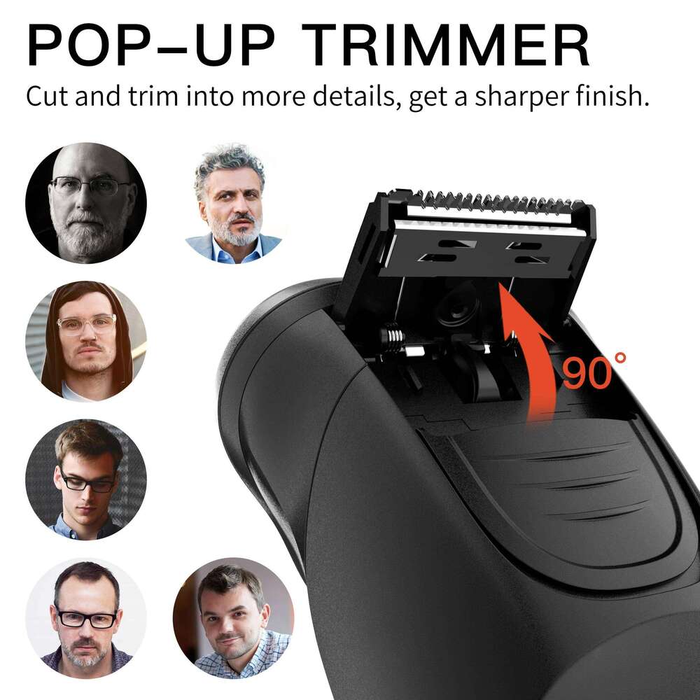 ENCHEN Blackstone3 Electric Rotary 3D Shaver 100% Waterproof With Pop-Up Precision Trimmer And Type-C Quick Charging