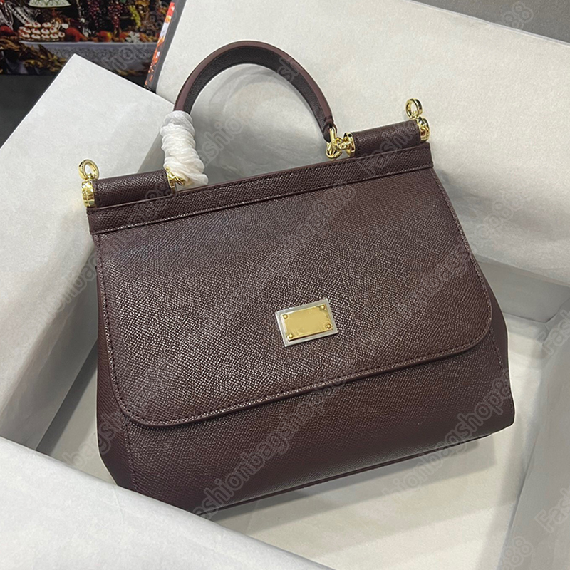 Mirror quality Designer bag Exquisite Genuine Leather Womens Crossbody Bag Premium Womens Bag 25cm Sicily Shoulder Bag Crossbody Handbag