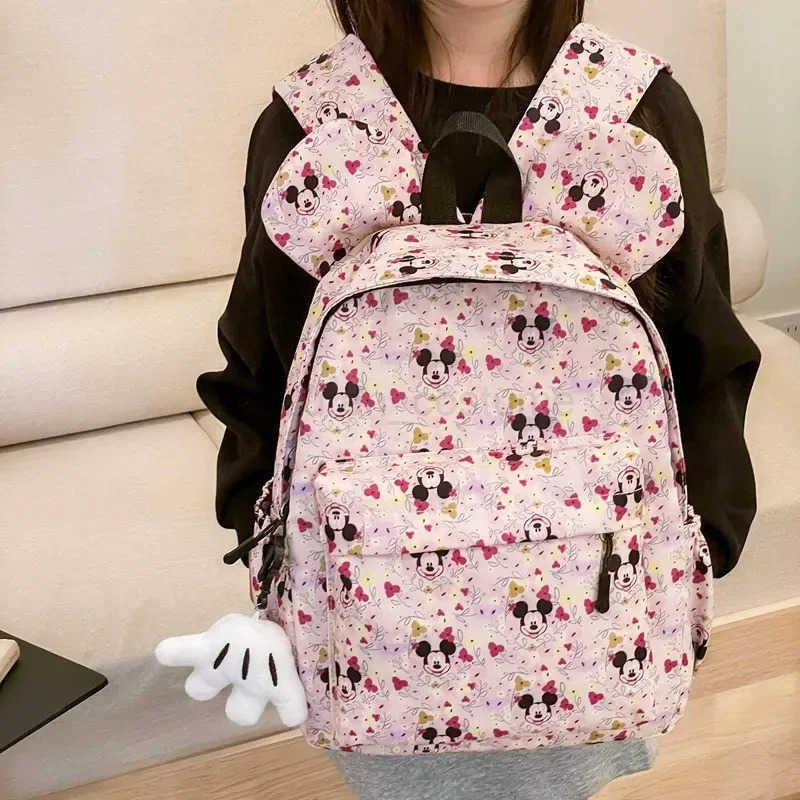Disney 2025 New Luxury Childrens Gift Schoolbag Joint Backpack Mickey Backpack Small Backpack Kindergarten Schoolbag W250623