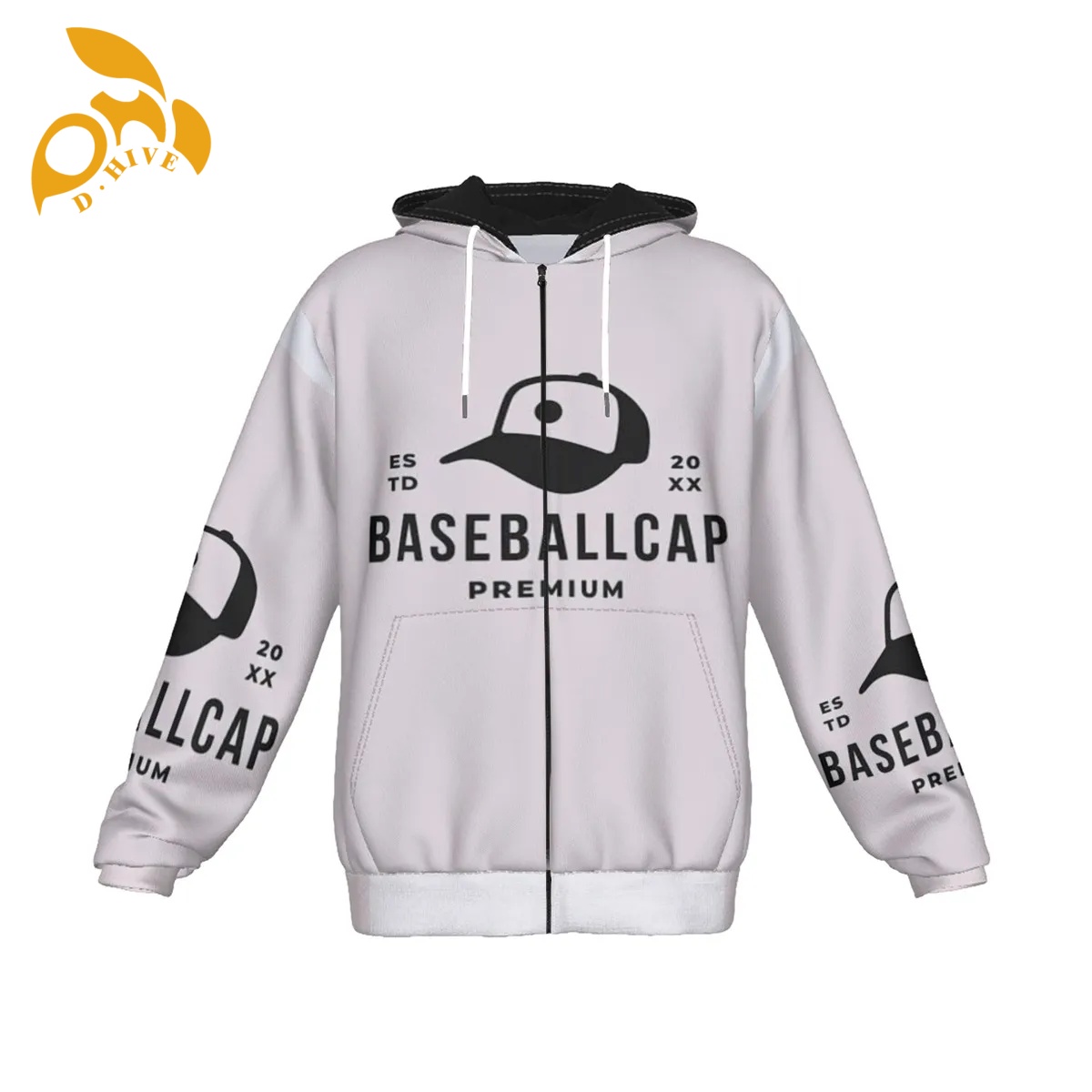 Free Shipping customized definition oversize Men's women's hooded sweatshirt printed fashionable casual street wear zipper cotton hooded swe