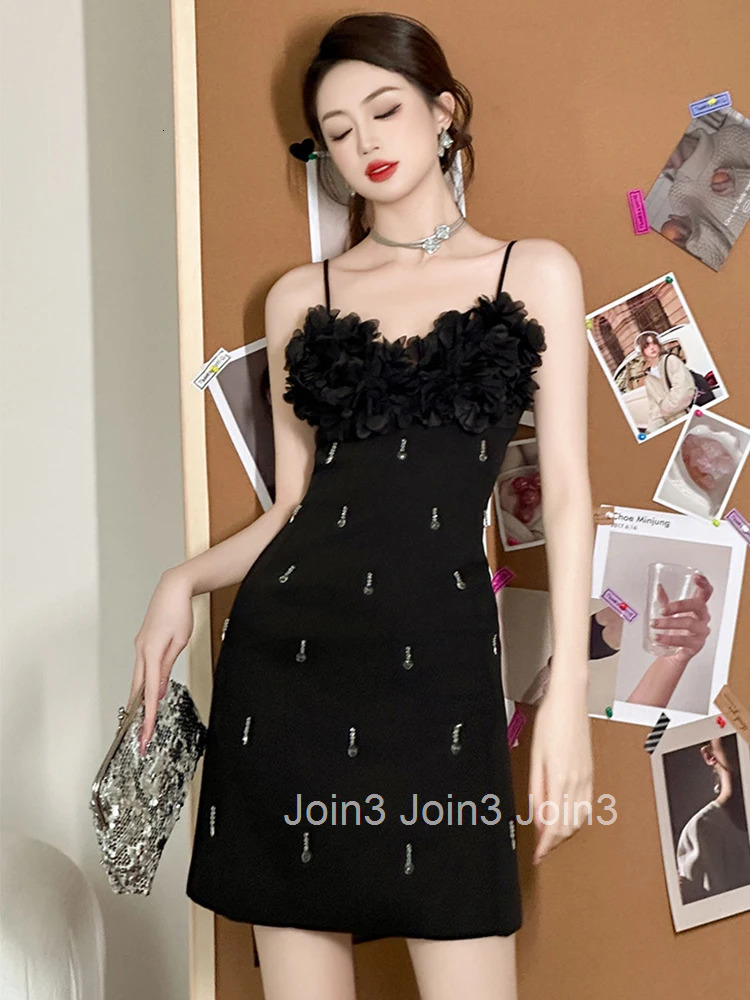 New Summer Fashion Lady Sweet Black Evening Dress Women Clothing Elegant Luxury Sexy Strap Slim Short Party Prom Vestidos Fiesta