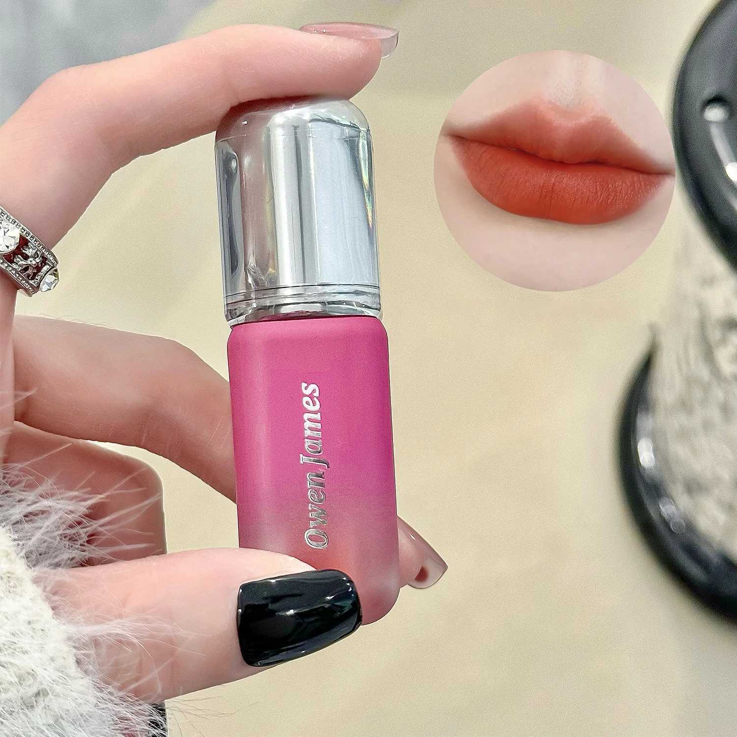 Velvet Matte Lipstick Waterproof Long Lasting Non-Stick Cup Lip Mud Cosmetic Nude Korean Lip Gloss Moisturizing Lips Tint MakeupXJ250623