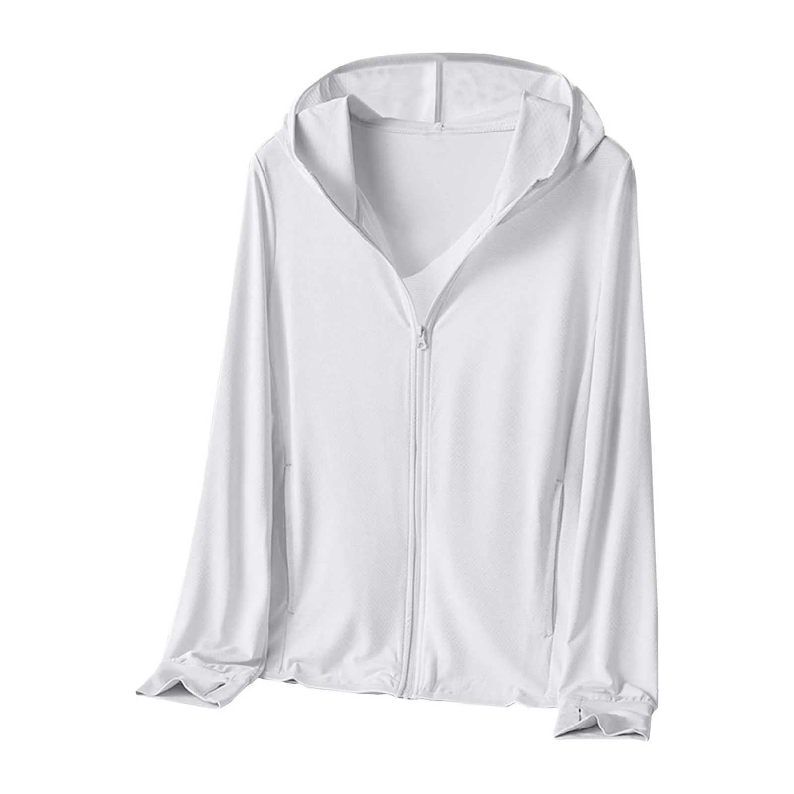 Mens UPF 50+ Sunscreen Jacket Outdoor Lightweight Zip Up Long Sleeve Fishing Hiking Shirt Coat Breathable Mens Cycling Jackets W250623