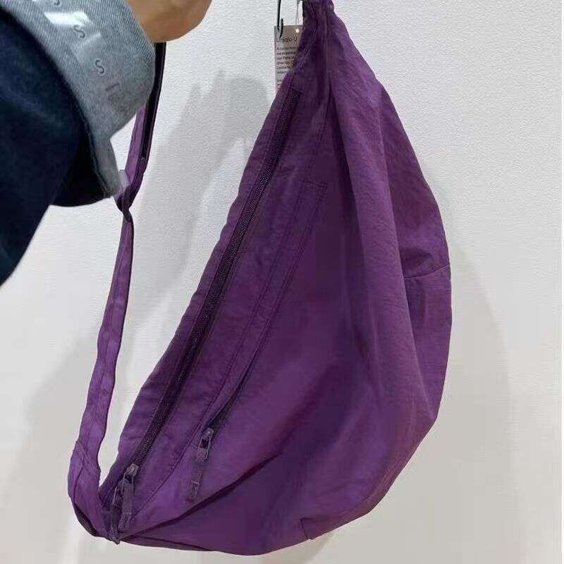 2025 Nylon Purple Dumpling Lightweight Single Shoulder Crossbody Casual Versatile Large Capacity Commuter Bag
