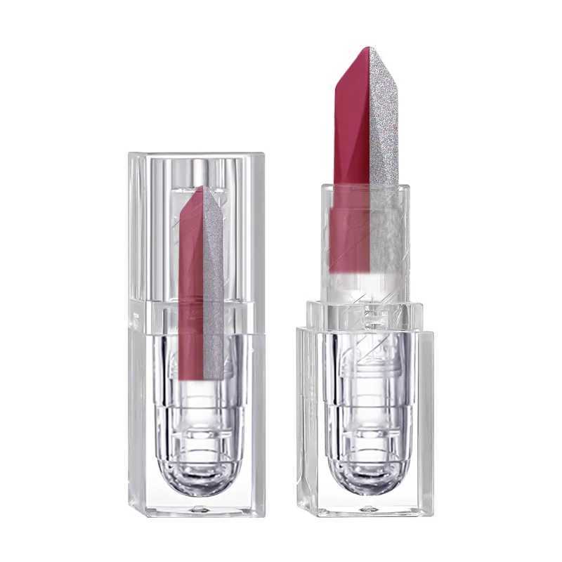 Two-tone Splicing Gradient Pearl Lipstick Long-lasting Waterproof Chocolate Color Whitening Lipstick Valentines Day XJ250623