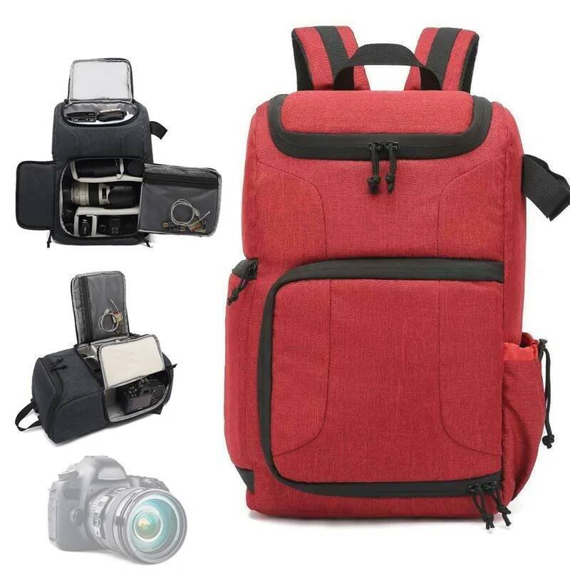 high-quality Multi-functional Camera Bag Digital Lens Outdoor Photography Backpack Lightweight Waterproof Fabric Large Capacity For Canon