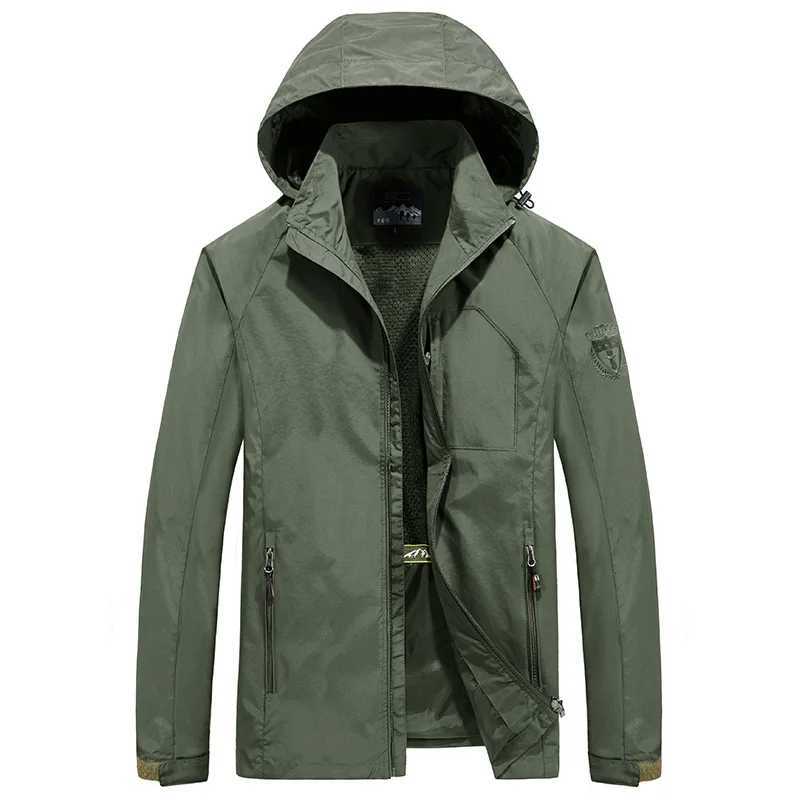 Spring Autumn Jackets Men Fashion Windbreaker Man Zipper Coat New Trend Outdoor Jacket for Men Waterproof Camping Hiking Outerwear W250623