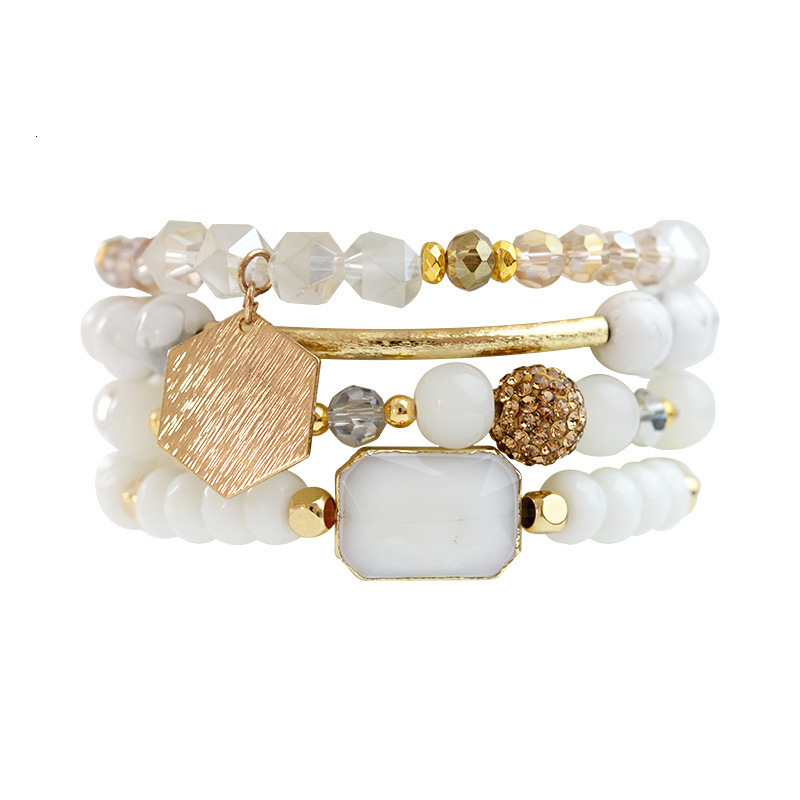 Charm Bracelets RH Fashion Boho Beaded Bracelet Jewelry Multi 6pc Stack Bracelet Bangle Sets For Women Gift 230907