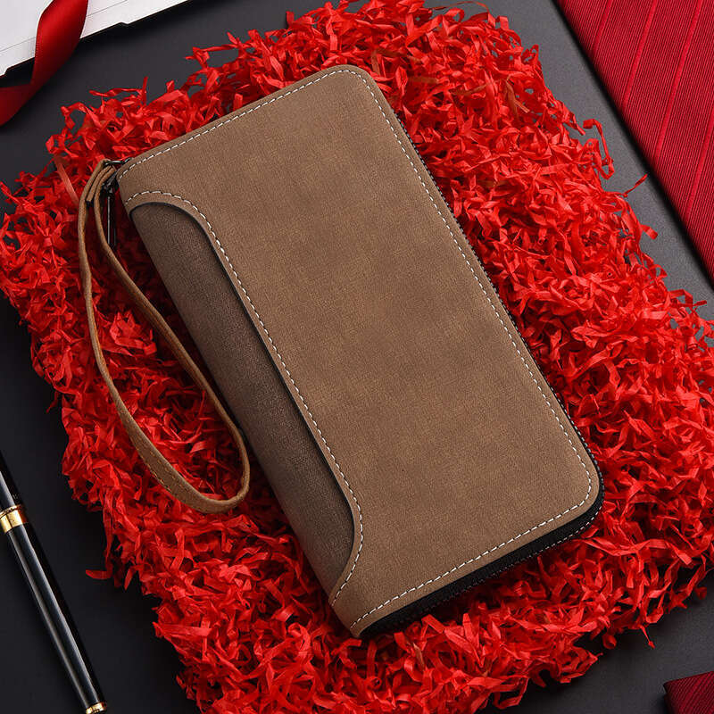 2025 New Men's Long Wallet Multifunctional Clutch Large Capacity Personalized Zipper Coin Purse Phone Bag