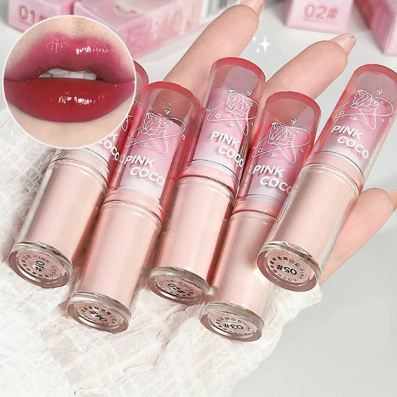 PINKCOCO Sweet Cone Planet Lipstick Hydrating Formula Mirror Gloss Finish Low Saturation XJ250623