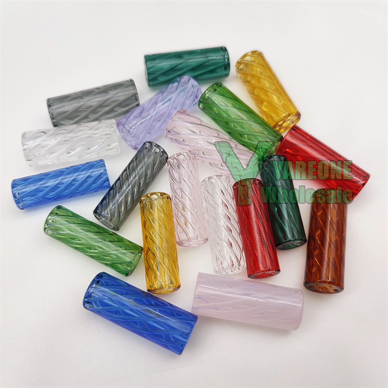 Spiral Glass Rolling Filter Tips 7 Holes Reusable Riptips Bulk 10mm 12mmOD 30mm Tall YAREONE Wholesale