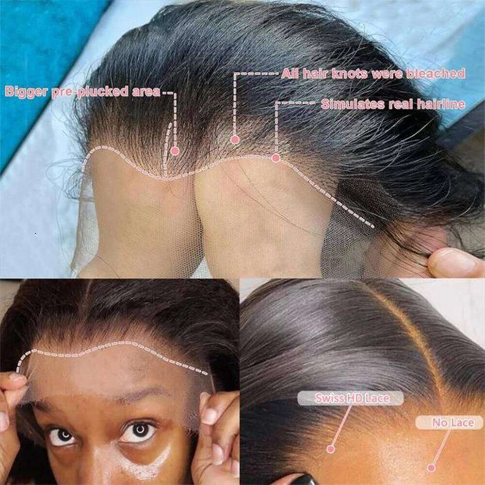 13x6 Hd Frontal Wig Lace Front Bone Straight Human Hair Wigs Moxika