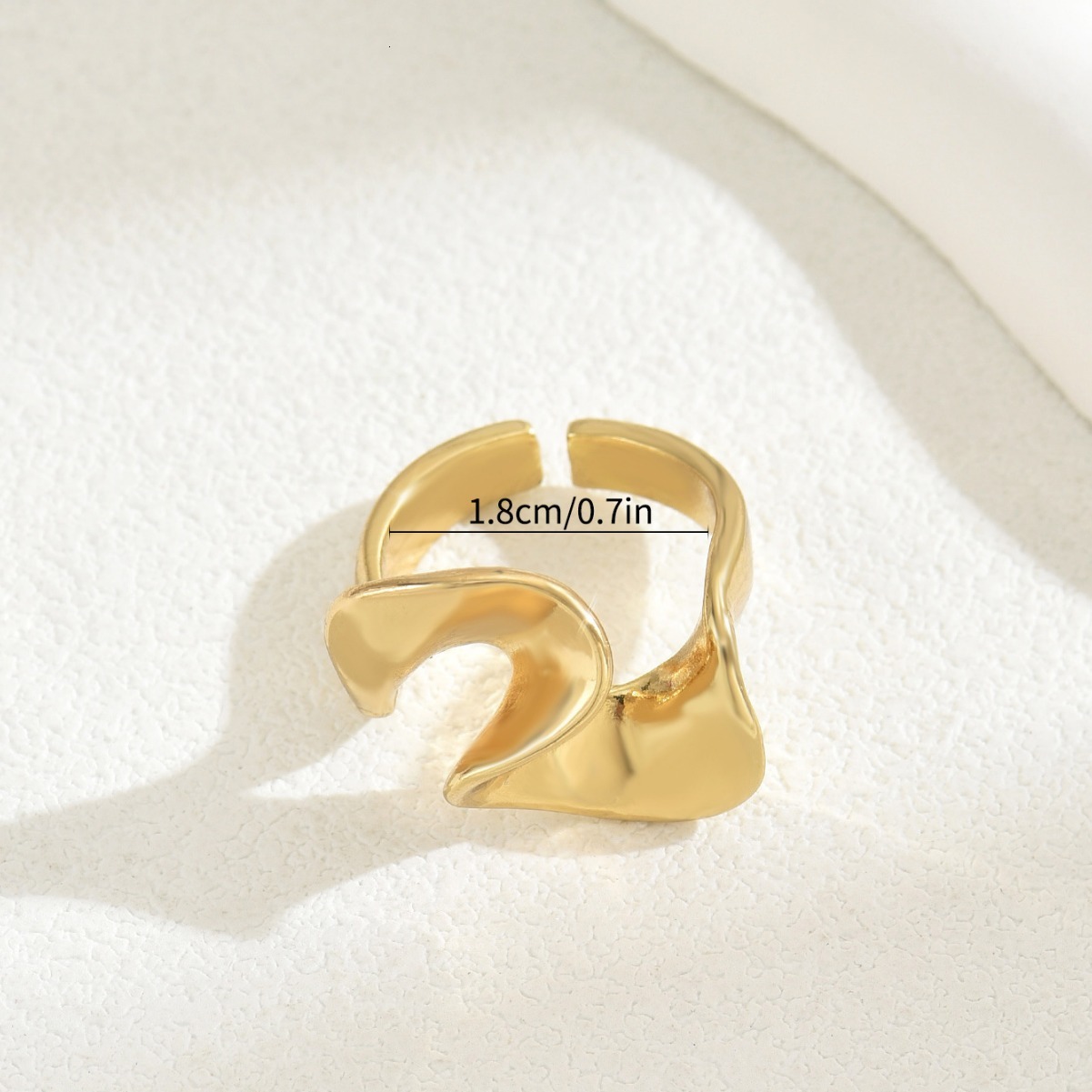 Style Simple Sweet Food Finger Electroplated Adjustable Design Ring