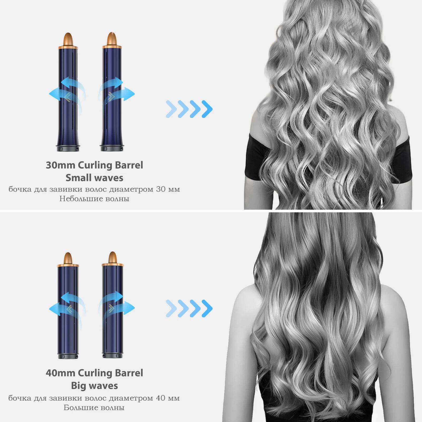 Negative Ion Wrap 6 in 1 Powerful Hair Dryer Brush Multi-Styler Auto-Wrap Curlers For Dyson Air wrap