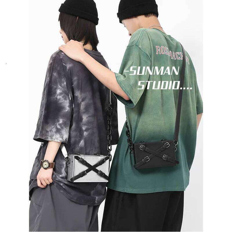 Messenger Men's Fashion Box Shape Student Small New Versatile Mobile Phone Unisex Mini Single Shoulder Bag