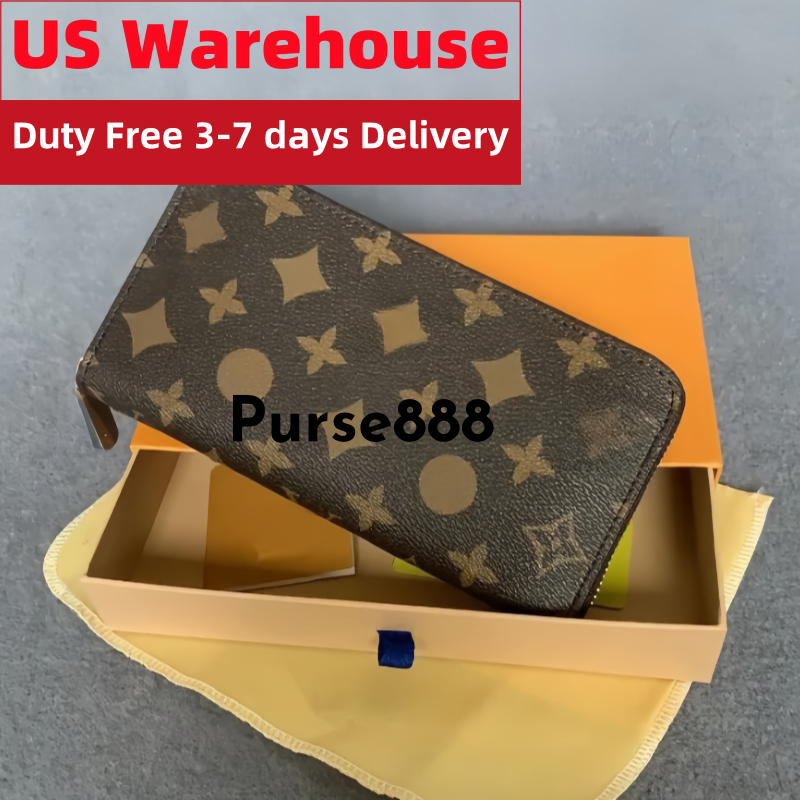 Designer Wallet Luxury Leather Wallets For Women Zipper Long Card Holder Coin Purses Womens Shows Exotic Clutch purse tote crossbody bags bags handbag With out box