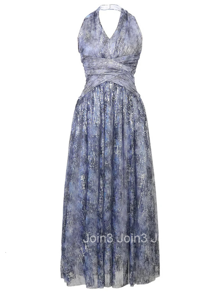 New Elegant Summer Sparkly Evening Dress Women Clothes Retro Sexy Halter Slim Maxi Party Prom Robe Beach Vestidos Fiesta Fashion