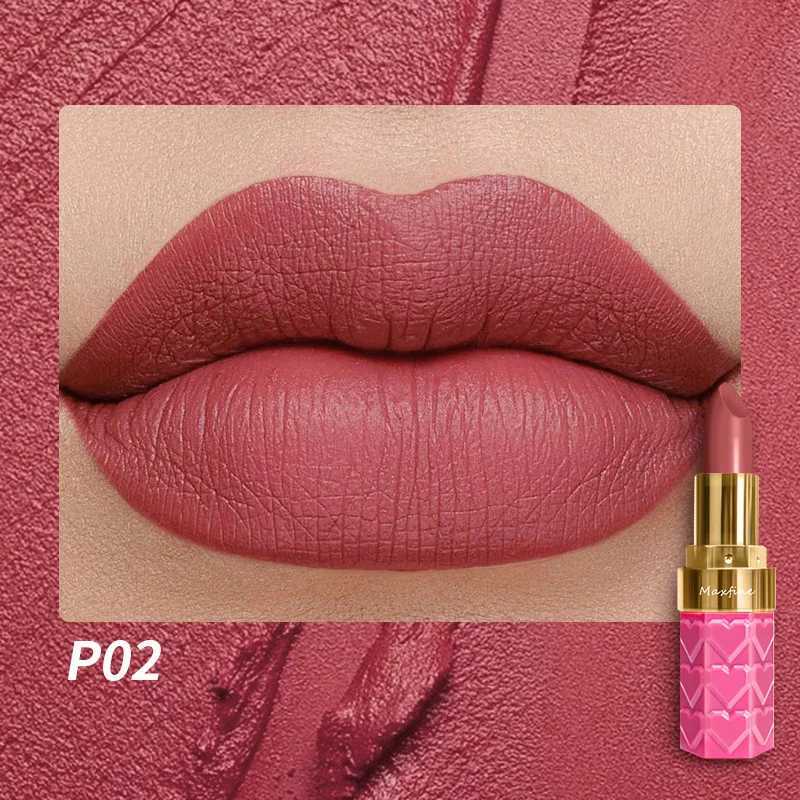 Nude Matte Lipsticks 4 Colors Waterproof Long Lasting Lip Stick Not Fading Sexy Nude Red Pink Velvet Lipsticks Makeup Cosmetic XJ250623