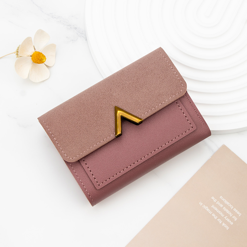Free Shipping 2025 New Designer Bag New Korean Style Simple Women's Wallet Short Large Capacity Girls' Wallet Student Small Card Holder Coin