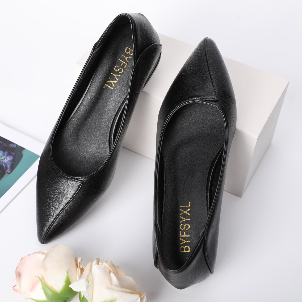 6688-Women's Work Shoes Women's Slip-on Casual Single Shoes Women's Comfortable Dress Wedding Shoes Suitable for Party Office