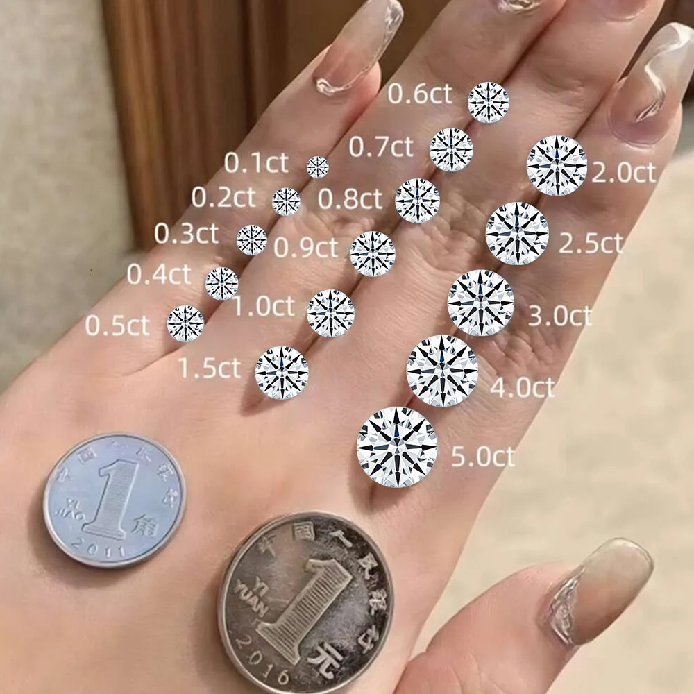 Messi Jewelry VS2 D Color 1CT 2CT 3CT Loose Stone Hpht Cvd Wholesale IGI GIA Certified Fancy Shape Lab Grown Diamond