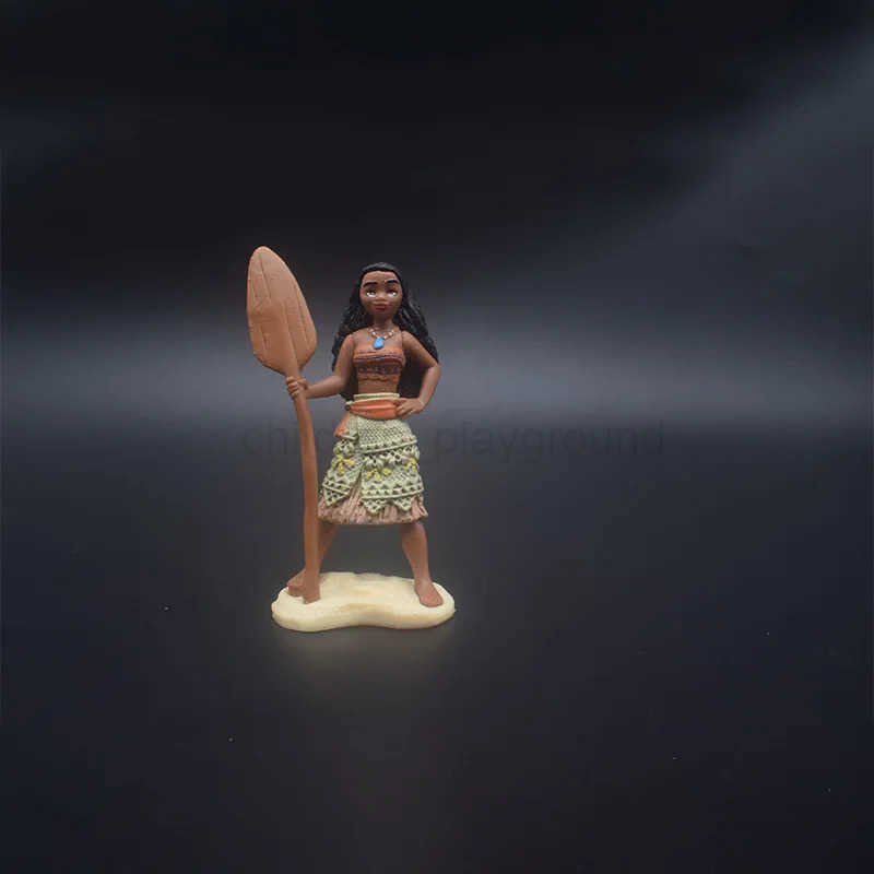 DISNEY6Pcs/set Cartoon Movie Moana Action Figures Anime Moana Maui Chief Tui Doll Figurines Model Decoration Toys for Festive Gifts W250623