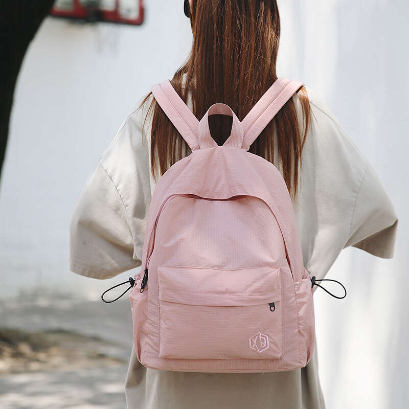 Minimalist Backpack Female College Casual Large Capacity Travel Backpack, Preppy Style for Male High School Students, Trendy Double Shoulder Bag