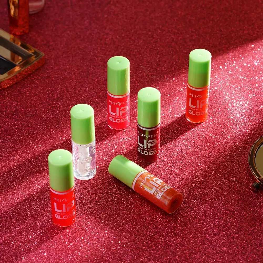 6PCS Moisturizing Lip Gloss Transparent Lip Oil Hydrating Lip Glaze Lip Plumper Hydrating Makeup Liquid Lipstick Set Cosmetics XJ250623