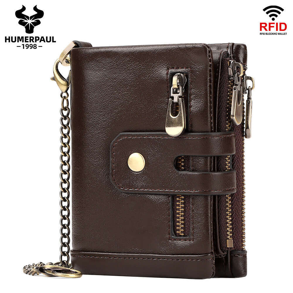 Short Genuine Leather Wallet Top Layer Cowhide Card Holder 70% off Dollar Money Clip RFID Multicolor