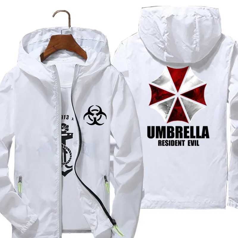 Mens Movie Umbrella Reflective Thin Jacket Sunscreen Skin Hooded Windbreaker Pilot Sports Jacket Beach Bicycle Pilot L W250623