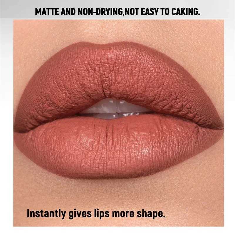 Handaiyan 8 Colors Matte Waterproof Velvet Nude Lipstick Sexy Red Brown Pigments Makeup Long Lasting Lipgloss Professional XJ250623