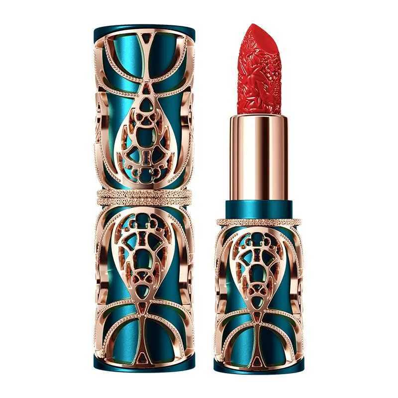 Chinoiserie Carving Lipstick Waterproof Long Lasting Women Velvet Lip Glaze Sexy Women Lip Tint Mud Cosmetics For Gifts XJ250623