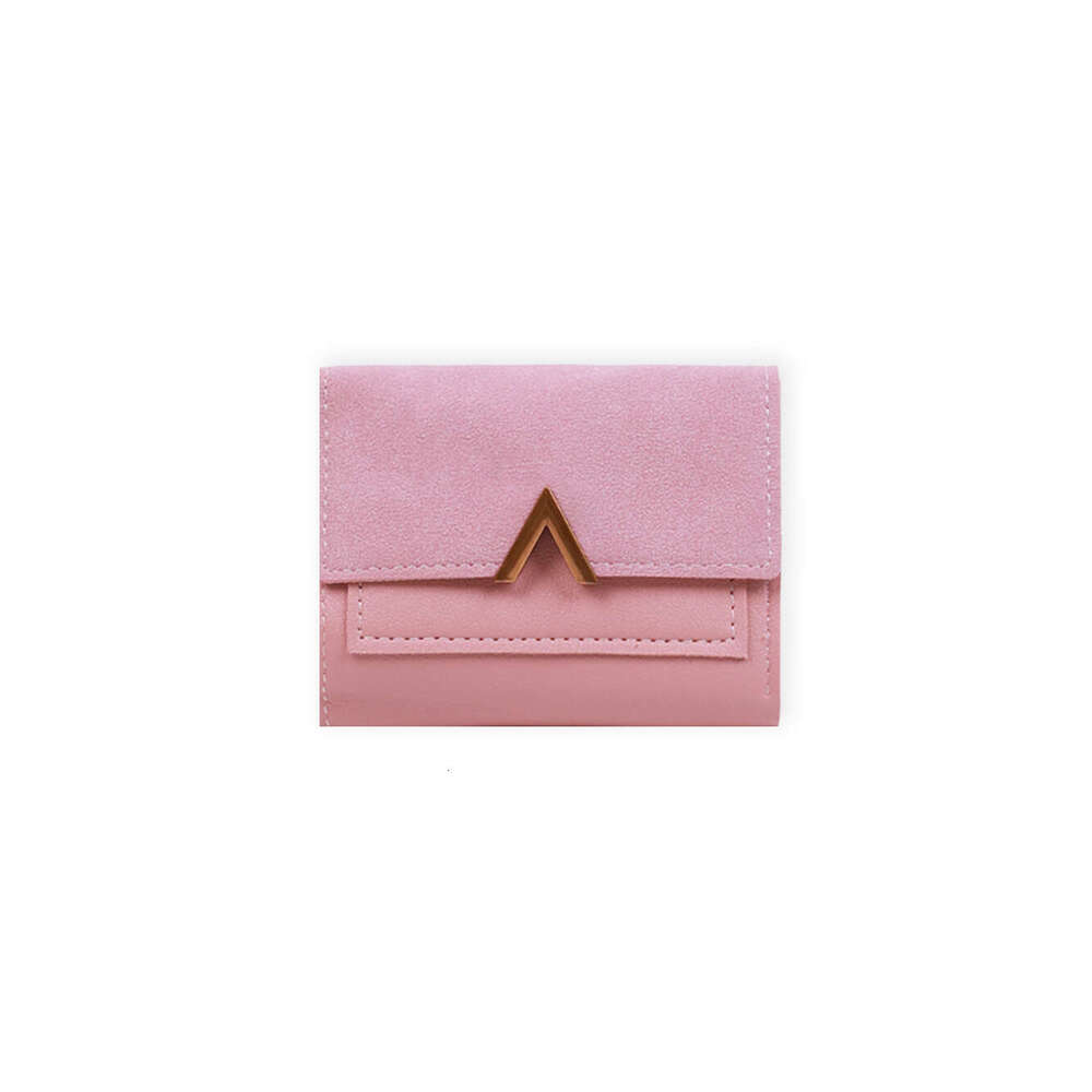 Hot Selling Korean Style New 70% off Women's Short Matte PU Leather Thin Card Holder Student Wallet