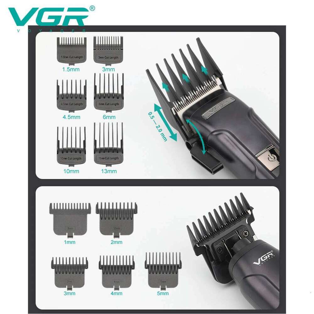 VGR Professional Shaver Razors Electric Beard DC Motor Clippers Barber Haircut Hair Trimmer For Men V-694