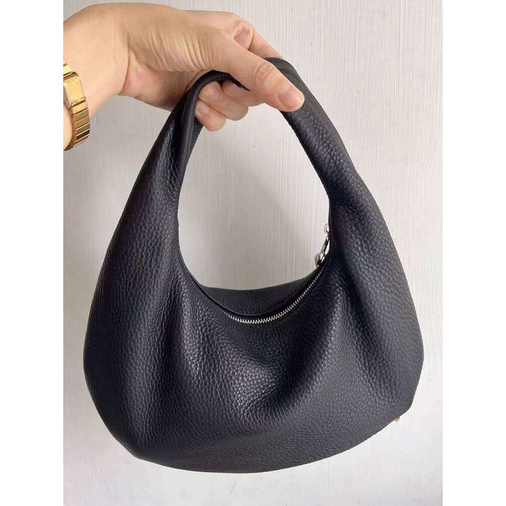 Bags Designer New Women's Pu Leather Elegant Moon Design Underarm Lady Shoulder Bag Semi-Circular Wrist Handbag Summer